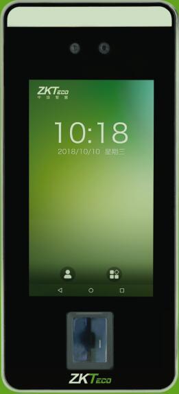 多光谱活体“动态”人脸+指纹识别智能考勤机ZKTeco熵基（定制）(200（H）*91（L）*22(W)mm，zkBioface5000-bs-WIFI(定制)通讯方式：TCP/IP+WIFI、10000 张“动态”面部+10000枚指纹，100%预付款到后10个工作日内发货，全国供货