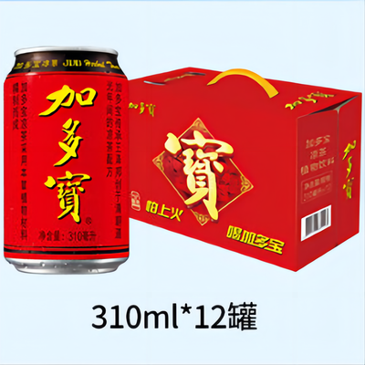 【重庆大区】 加多宝 凉茶植物饮料 310ml*12罐/箱