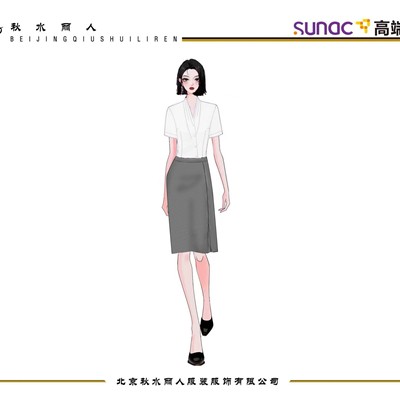 【自由贸易】-女客服白色半袖衬衫(下单请备注尺码）