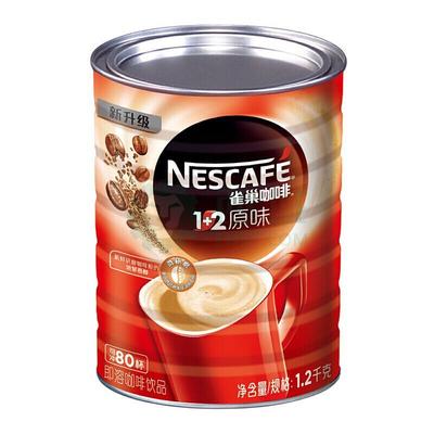 雀巢（Nestle） 咖啡1+2原味，1.2kg 桶装 货期2个工作日DVL395