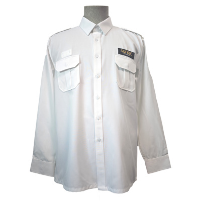 佛罗米-秩序岗-男长袖衬衣-S至5XL--白色-20%棉、80%吸湿涤纶-40个工作日-全国