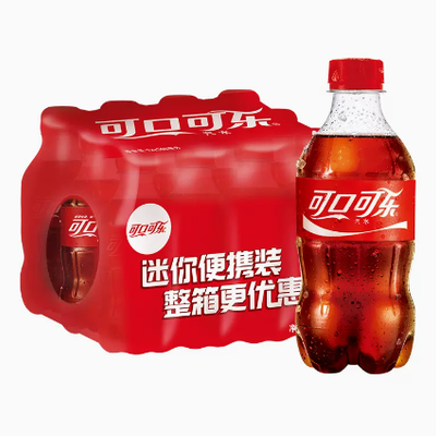 【仅限天津水饮混搭10箱起送】可口可乐 汽水（PET） 300ml*12