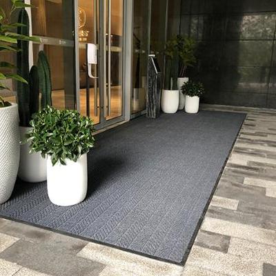 派勒-刮沙防尘地垫（定制款）-派勒剑达D型刮沙除尘地垫（可定制logo）-厚度9.5mm--幅宽2m--烟灰色/深灰色/红色可选-标准幅宽起订-7个工作日-全国