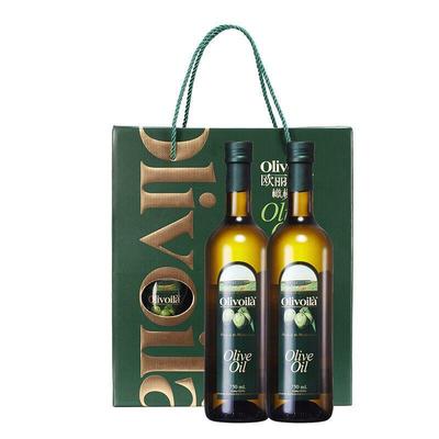 欧丽薇兰纯正橄榄油 750ml*2 礼盒装