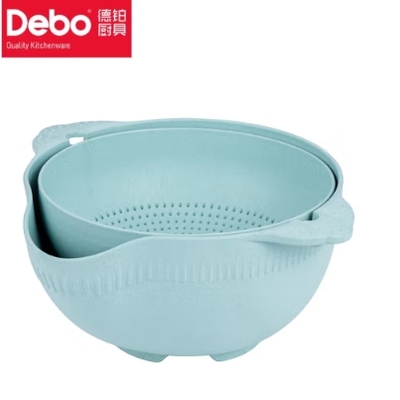 Debo德铂塞洛齐双层洗菜篮厨房洗菜盆沥水篮DEP-791