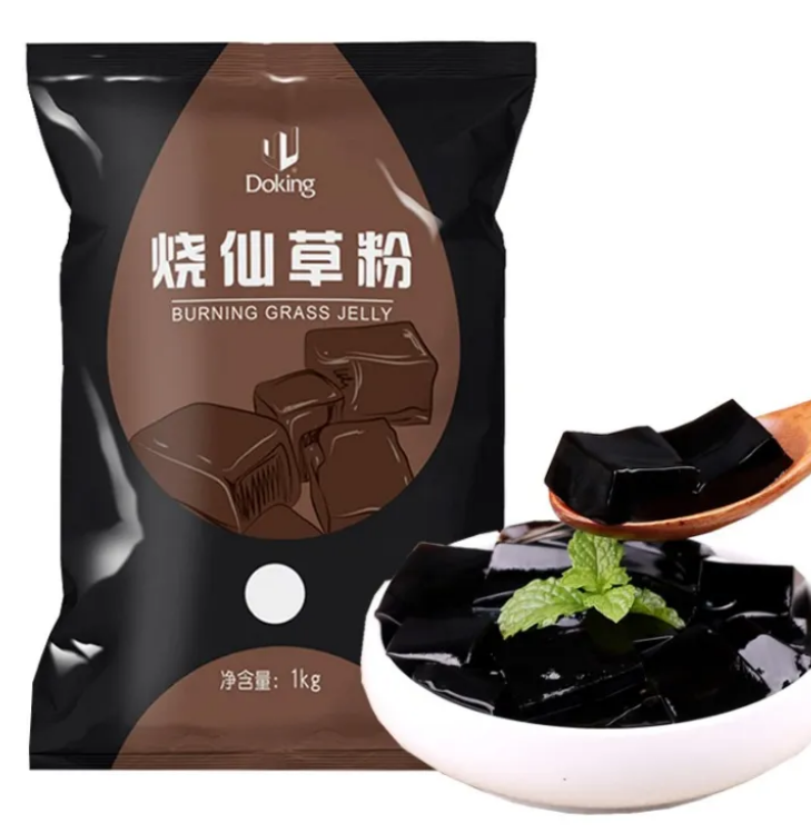 Doking盾皇烧仙草粉1kg 仙草冻粉 黑凉粉原料甜品奶茶店专用/烧仙草粉原料商用-融创集采商城