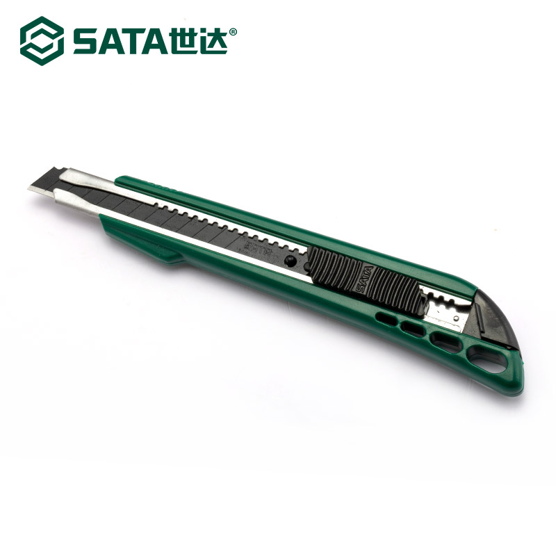 世达(SATA)93426 塑柄推钮美工刀13节9x80MM-店铺满200元起送-融创集采商城