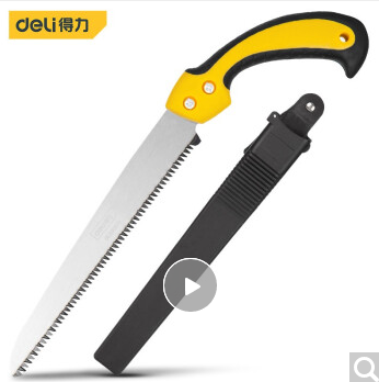 得力(deli)腰锯手板锯木工锯子手锯伐木锯园林锯手扳锯三刃磨齿240mm DL580924-融创集采商城